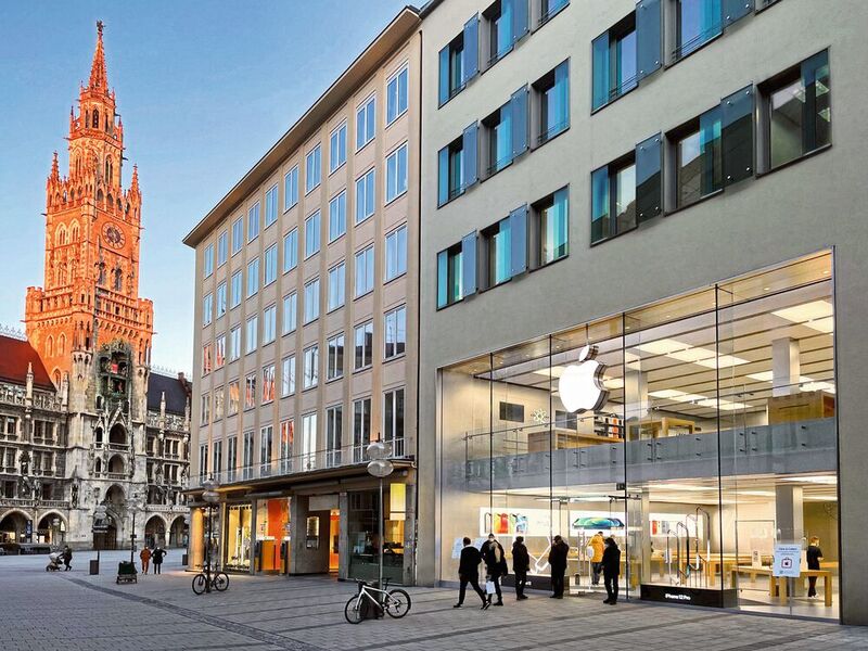 Apple: Teammitglieder arbeiten in sieben Niederlassungen. Zwei der 15 deutschen Apple Stores befinden sich in München.  (Bild: Apple)