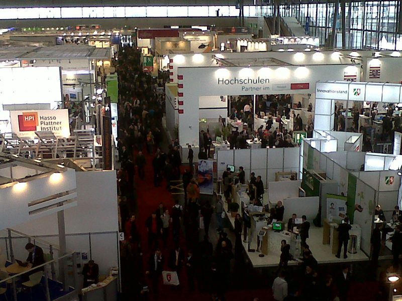 Der Public Sector Park in Halle 9: nicht nur für eGovernment interessant. (Bild: vio)