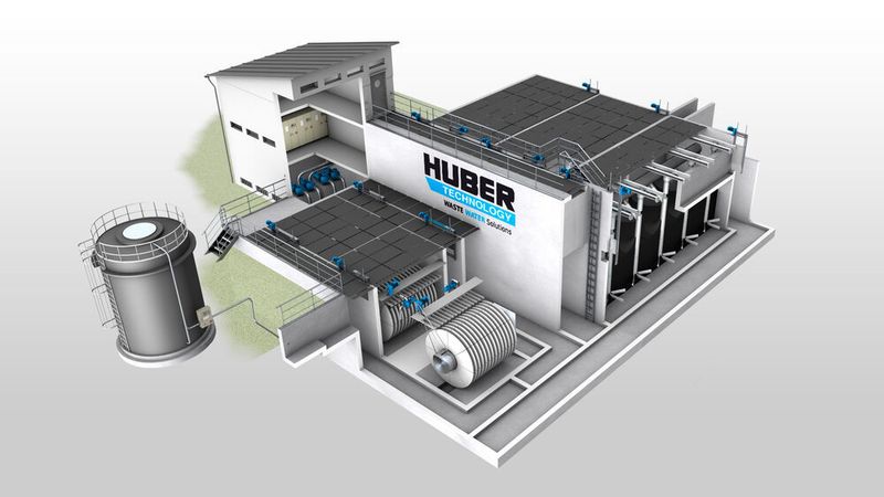 Huber liefert für die weitergehende Abwasserreinigung der Kläranlage Bickenbach u.a. 16 Aktivkohlefilter und zwei Tuchfilter. (HUBER SE)