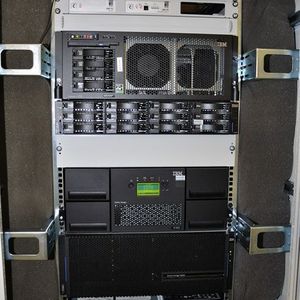 Für die Sicherung auf Band nutzt INFOnline eine IBM FibreChannel Tape Library mit 48 Slots und zwei Laufwerken. (Archiv: Vogel Business Media)