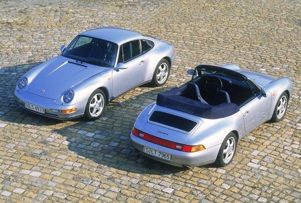 Porsche 911 Carrera 3.6 Cabriolet (rechts), Porsche 911 Carrera 3.6 Coupé (links), 1994 (Porsche)