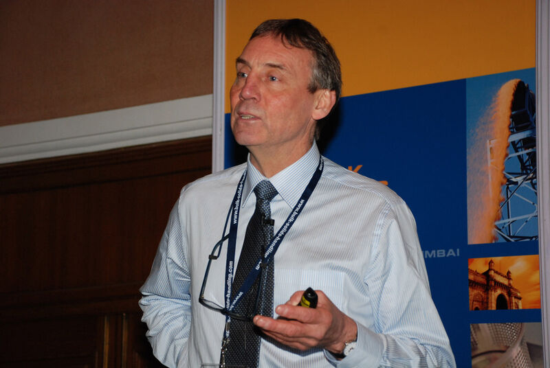 M. Chisholm, Clyde Materials Handling Ltd., UK, during his presentation 