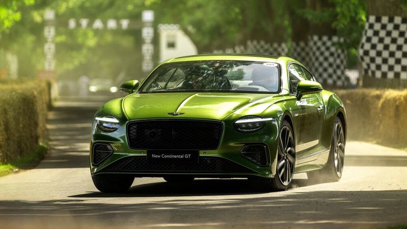 Auf dem Festival of Speed in Goodwood feierte der neue Bentley Continental GT Mitte Juli seine Publikumspremiere.(Bild:  Bentley)