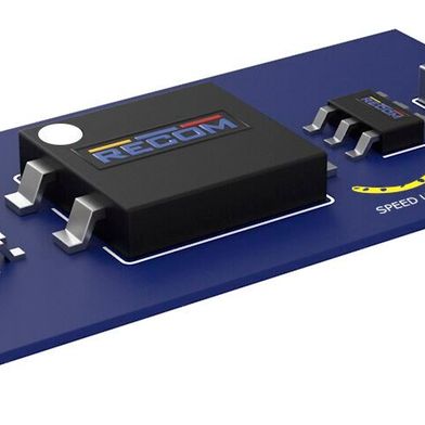 Diskrete DC/DC-Stromversorgung:  Sie besteht aus Treiber-IC, Transformator und  Gleichrichter. Die Architektur ermöglicht  eine kompakte isolierte Hilfsversorgung mit  minimaler Stückliste. (Bild: RECOM Engineering GmbH & Co KG)