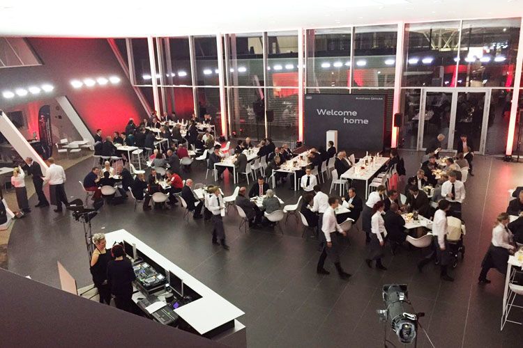 „Willkommen daheim“: Dieses Motto galt nicht nur für die Gäste der Eröffnungsfeier, sondern auch für die Marke Audi selbst, die am 25. April 1910 im nahen Zwickau das Licht der Welt erblickte. (Foto: Glinicke)