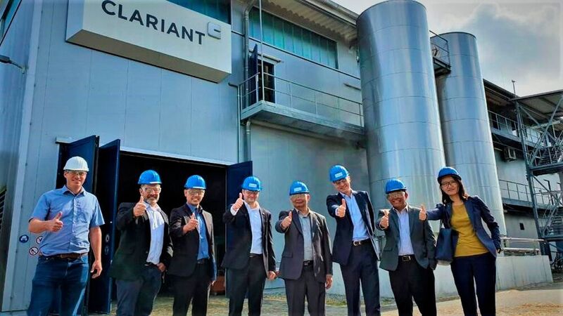Pertamina's project team visiting Clariant's pre-commercial sunliquid plant in Straubing, Germany at the end of 2019. (Clariant)