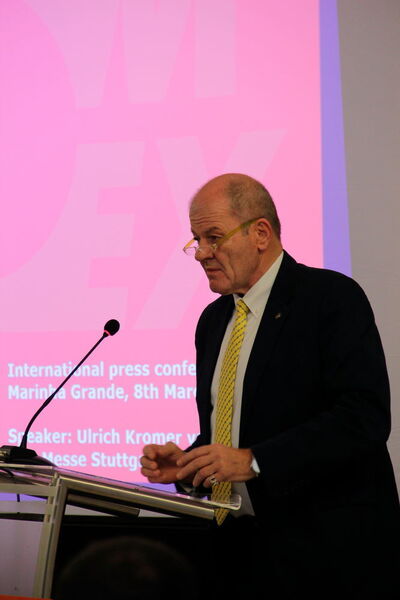 Ulrich Kromer von Baerle, President of Landesmesse Stuttgart: 