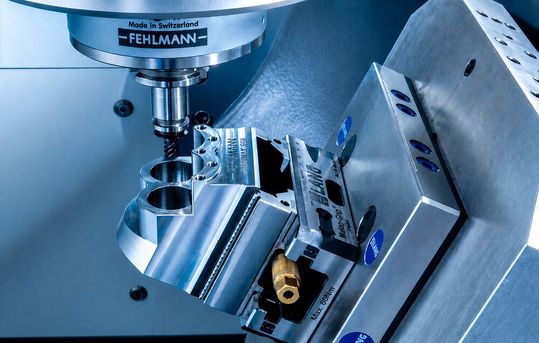 «Picomax 550 Pro»: Kompakte CNC-Maschine sowohl für das universelle 5-Achs-Fräsen mit Positionierung als auch für die 5-Achs-Simultanbearbeitung.(Bild:  Fehlmann AG Maschinenfabrik)