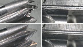 Vorher-Nachher: Punktuelles Entgraten mit der Ultratec-Ultraschall-Entgratanlage «A25 S» entfernt bei Metallkomponenten störende Grate und Fasern. (Bild: Ultratec Innovation GmbH)