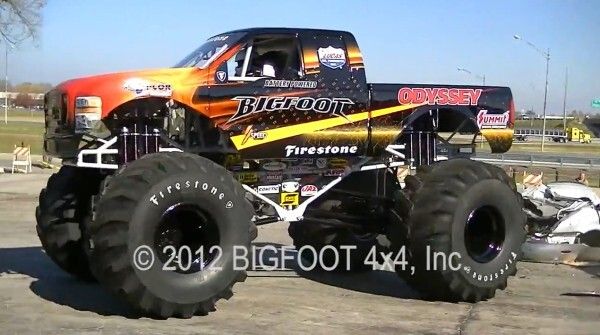 Der Bigfoot 20: der weltweit erste Monstertruck mit Elektroantrieb macht mit über 260 kW und 1100 Nm Autos umweltschonend platt (Bild: Bigfoot 4x4 Inc.)