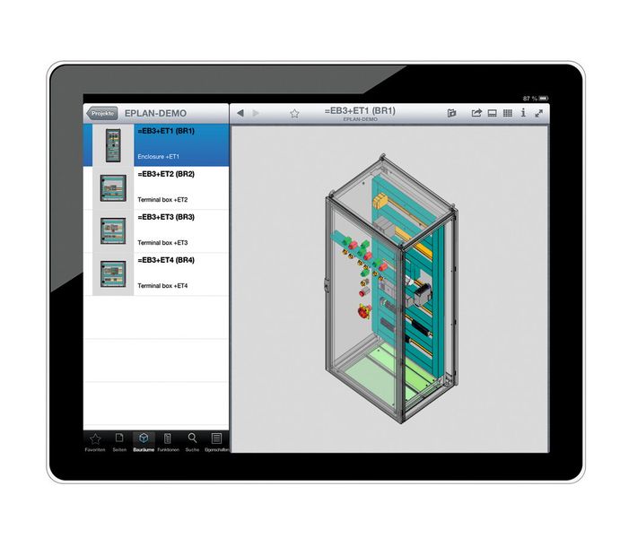 Ab sofort steht die Dokumentation nicht nur digital, sondern auch mobil zur Verfügung. (Bild: Eplan)