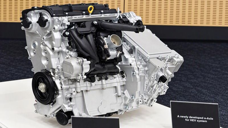 Das nächste Vollhybridantriebssystem von Toyota kombiniert einen 1,5-Liter-Vierzylinder mit einer neuen E-Motor-Generation.(Bild:  Toyota)