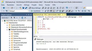 Moderne Versionen des Microsoft SQL Server erlauben es, R-Skripte direkt über die Datenbank laufen zu lassen. (Bild: Joos / Microsoft)