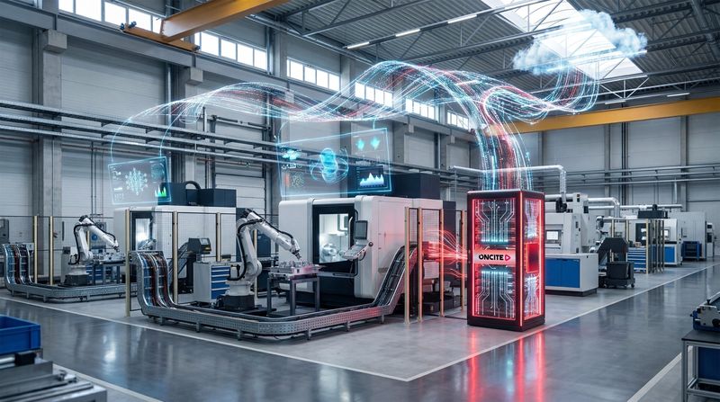 Auf der Hannover Messe zeigen GEC, Red Hat und Fraunhofer CCIT, wie das Oncite DPS auf Red Hat OpenShift im Edge‑Cloud‑Continuum Produktionsdaten in Echtzeit verarbeitet und standortübergreifend für skalierbare Industrial‑AI nutzbar macht.  (Bild:  German Edge Cloud)