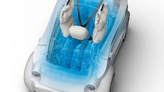 Das „Behicle“ soll als erstes Leichtelektromobil die 5-Sterne-Höchstwertung im Euro-NCAP erreichen. (ZF Friedrichshafen)