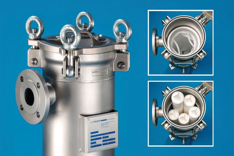 WTBKF combined ﬁlter housings for bag ﬁlters and cartridge ﬁlters. (Martin Wolf Wagner)