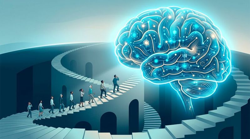 Obwohl Künstliche Intelligenz in Unternehmen immer mehr genutzt wird, wird der Kompetenzaufbau bei den Mitarbeitenden vernachlässigt. (Bild:  KI-generiert)