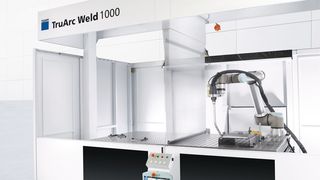 Trumpf geht neue Wege der Verbindungstechnik, und steigt jetzt ins Cobot-unterstützte automatische Lichtbogenschweißen ein, berichten die Ditzinger. Mit der Truarc Weld 1000 soll das Programmieren und Schweißen in Minuten klappen. Spezialwissen sei nicht nötig. (Trumpf)