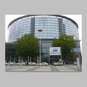 Das rundgebaute Kongreßzentrum an der Frankfurter Messe. Ein paar Kilometer am Tag mussten eifrige Delegierte schon zurücklegen.