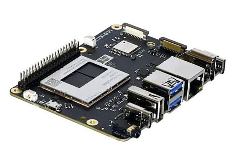  Rubik Pi 3: Der ultrakompakte Microcomputer (100 mm x 75 mm) von Thundercomm liefert dank leistungsstarken QCS6490-Prozessor 12,5 TOPS an KI-Inferenzleistung. (Bild: Thundercomm)