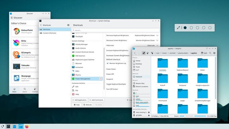 Wer von KDE Plasma spricht, hat diesen Desktop im Sinne.