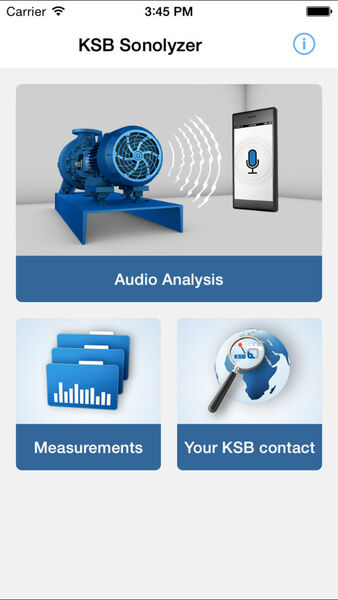 Die Sonolyzer App von KSB kann hören, ob Energie eingespart werden kann. (KSB)