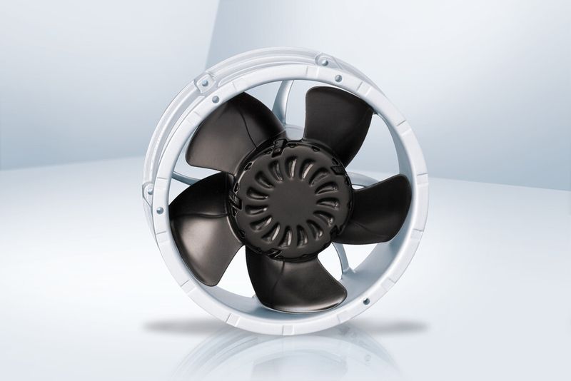 Der Hochleistungskompakt-Lüfter S-Force II - perfektes Zusammenspiel aller lufttechnisch relevanten Faktoren. (Bild: Ebm-Papst)
