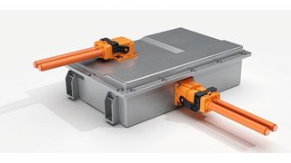 HV-Steckverbinder: Der Kabelsteckverbinder HVR280 ist in rechtwinkliger und gerader Ausführung verfügbar und ist für den Einsatz in Batteriepacks, Antriebseinheiten, Power Distribution Units und Invertern von Elektro- und Hybridfahrzeugen ausgelegt. (Bild: Rosenberger)