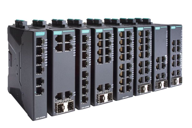 Smart Switches von Moxa verbinden die Unterstützung für gängige Industrieprotokolle wie Profinet, Modbus und EtherNet/IP mit einfacher Integration und erweiterten Sicherheitsfunktionen. (Bild: Moxa)