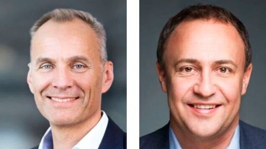 Torsten Seelig und Martin Affolter (v.l.) bleiben auch weiterhin die Geschäftsführer der Schweizer Bechtle-Töchter, die jetzt unter Bechtle PLM Schweiz und Bechtle Additive Manufacturing Schweiz auftreten.(Bild:  Bechtle)