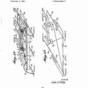 Das Bild stammt aus der Patentschrft für den ersten Integrierten Schaltkreis.(Bild:  Google Patents)