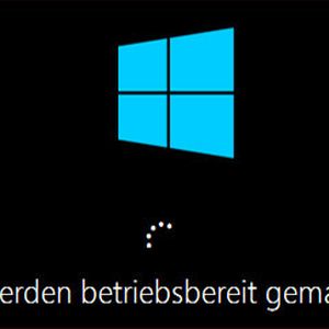 Nach der Installation von Windows …