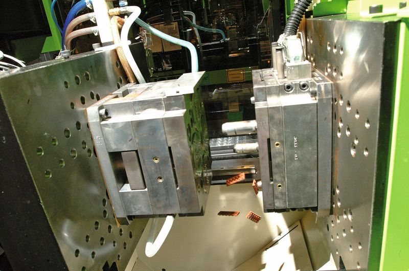 Moulds made of plastics are already replacing metal ones like these used to produce Lego blocks in short production runs. (Source: Lego)