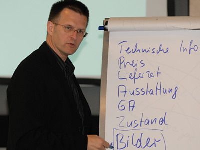 Workshopleiter Georg Hensch zeigte, worauf es beim professionellen Online-Geschäft ankommt. (Archiv: Vogel Business Media)