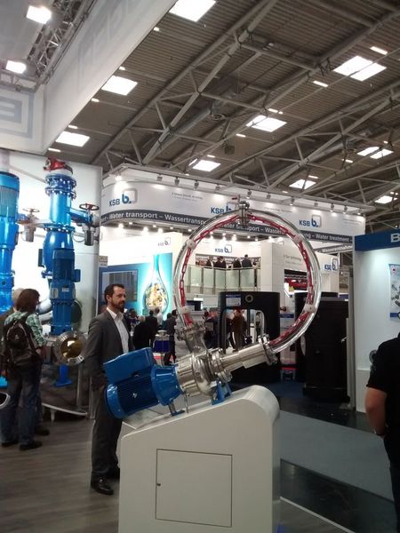 Drinking water production and the treatment of waste water, plus all the associated transport, management and monitoring functions, are central themes at the world’s leading environmental technology exhibition, Ifat in Munich. In all segments of the water and waste-water industry, there is still plenty of scope for innovations, as the sector demonstrated at the Messe München exhibition center between May 5 and 9, 2014. (Picture: Hüser / Ernhofer / PROCESS)