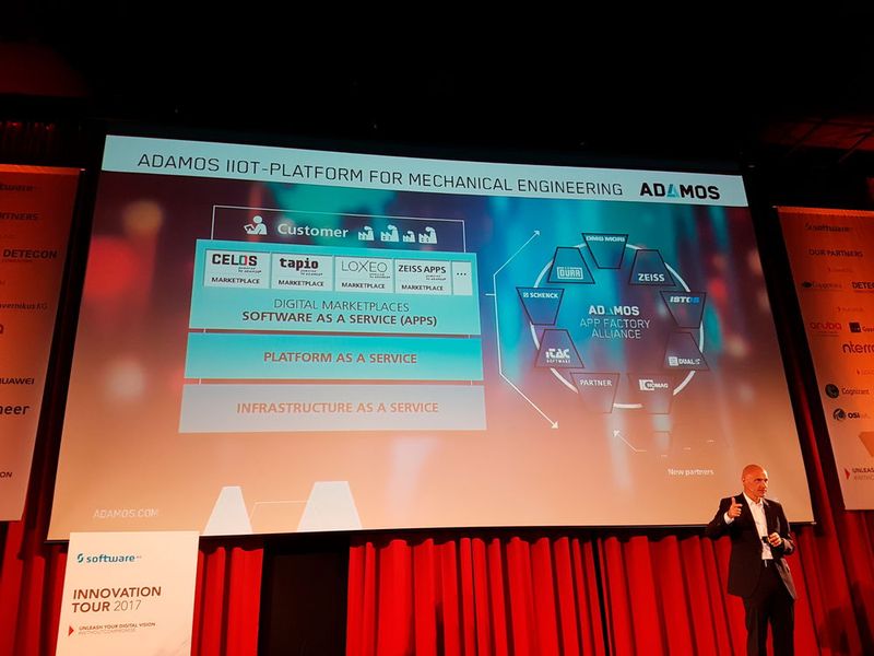 Branchen-IoT-Plattformen wie ADAMOS sorgen dafür, dass im IoT Lösungen entstehen, die zur jeweiligen Branche passen. Im Bild zu sehen: Dr. Wolfram Jost, CTO Software AG. (Bild: Oliver Schonschek, IT-BUSINESS)