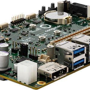 COM-HPC-Mini-Modul von Congatec: ist dank hoher Performance, kompaktem Formfaktor, robuster Auslegung und Schnittstellenvielfalt für Bahntechnik-Applikationen prädestiniert.(Bild:  Congatec)