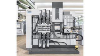 Stanzbiegeteile im Bereich E-Mobilität lassen sich flexibel und wirtschaftlich auf dem Servo-Stanzbiegeautomaten GRM-NC fertigen. (Bild: Bihler)