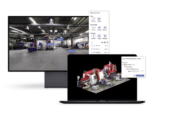 (Die Fabrikplaner nutzen die aufbereiteten Scan-Daten für millimetergenaue Vermessungen und virtuelle Werksbegehungen. Bild: Navvis)