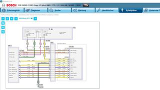 Bosch baut das Angebot seiner Diagnosesoftware Esitronic 2.0 und hier speziell den Bereich „Original-Schaltpläne“ weiter aus. (Bild: Bosch)