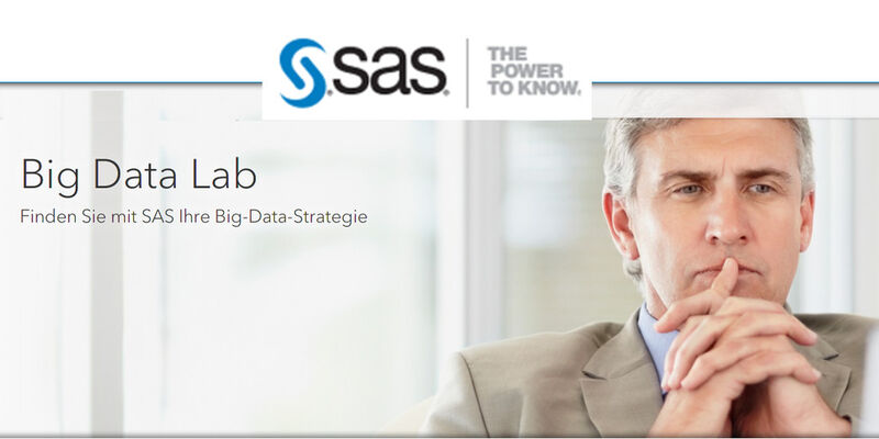 SAS bietet mit SAS Big Data Lab vorkonfigurierte Analytics-Umgebung im Komplettpaket mit Beratung.