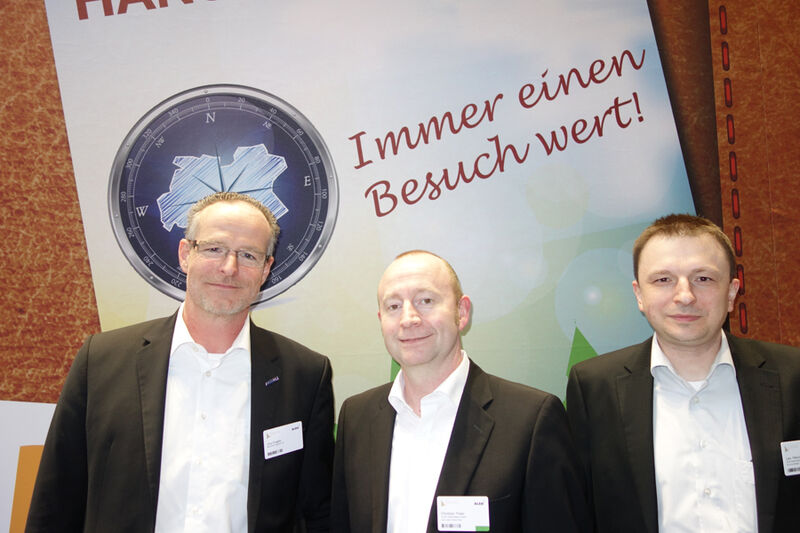 Bochum ist immer eine Reise wert: das dachten sich auch (v. l.) Jörg Engels, Christian Theel und Lars Pekoch, ALSO (Bild: IT-BUSINESS)