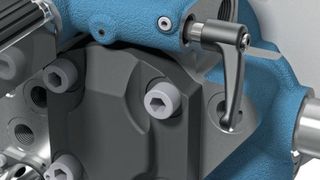 Das neue elektrohydraulische Modul Eco-Reach soll Leistungs- und Effizienzsteigerungen bei elektrisch betriebenen Gabelstaplern ermöglichen. (Parker Hannifin)