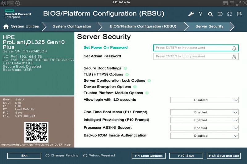 Die BIOS-Einstellungen von Servern sollten angepasst werden, bevor der Server produktiv verwendet wird. (Joos / HPE)