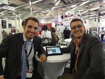 Jan Rabenau, Lenovo, und Gerhard Riedle, dedicom (v.l.) (Archiv: Vogel Business Media)