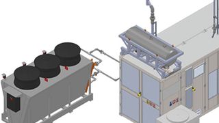 Grundbaustein des Versuchsaufbaus des Projektes IntegrH2ate ist der Elektrolyseur HGAS1SP der Firma ITM Power. (ITM Power)