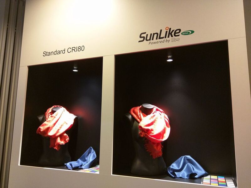 Die Farben bei der SunLike-LED sind natürlicher, da das Licht dem Sprektrum der Sonne entspricht. (Hendrik Härter)