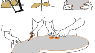 Vorstellbar sind interaktive Oberflächen, egal ob es sich dabei um das Armband einer Uhr, eine Decke auf einem Messetisch oder die Tapete an einer Wand handelt. (Bild: Uni Saarland)