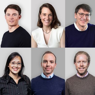 The leadership team of the future Vogel Corporate Solutions: (top left) Dennis Hirthammer, Matthias Bauer, Günter Schürger and Katharina Krimmer (all VCG), Frank Parlow, Lutz Thalmann, Christopher Brott and Thuy Lan Mai (all ASCS). (Image: Composing ASCS)