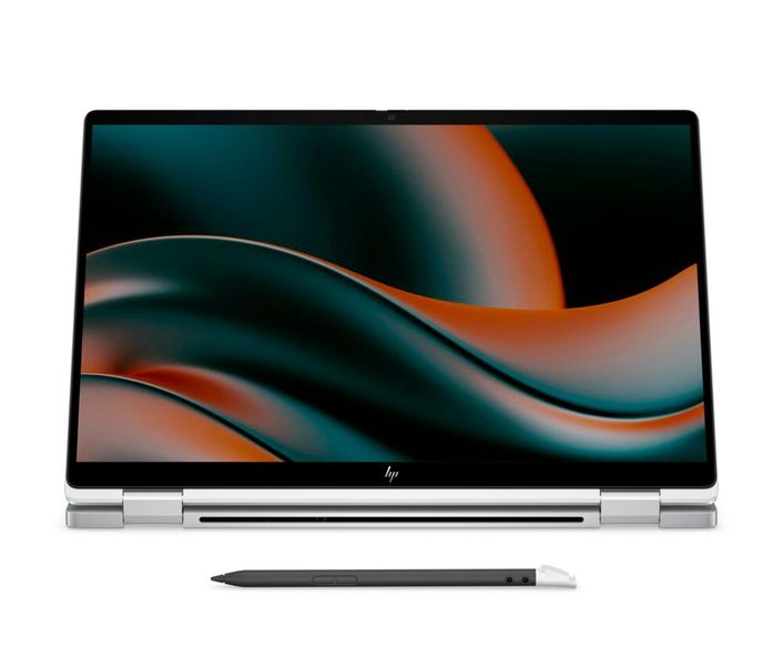 Die Convertible-Variante EliteBook X Flip G2i kommt nur mit Intel-Core-Ultra-300-Prozessor. Das Gehäuse des 1,3-kg-Rechners besteht komplett aus Recycling-Aluminium. (Bild: HP)